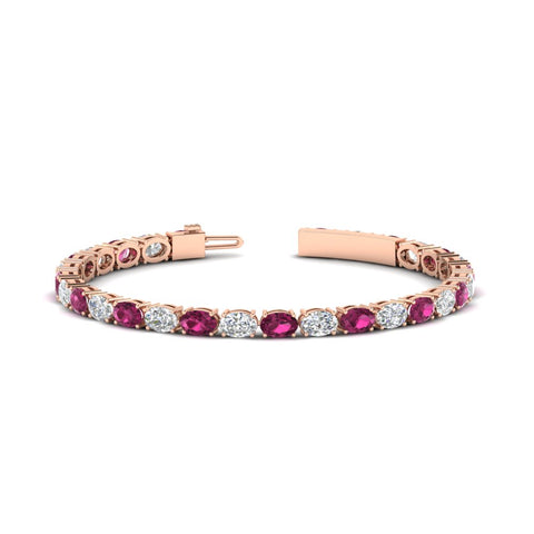 basket-tennis-bracelet-14-carat-oval-shaped-in-rose-gold-fdbrc10444gsadrpiangle2-14.00ct-nl-rg