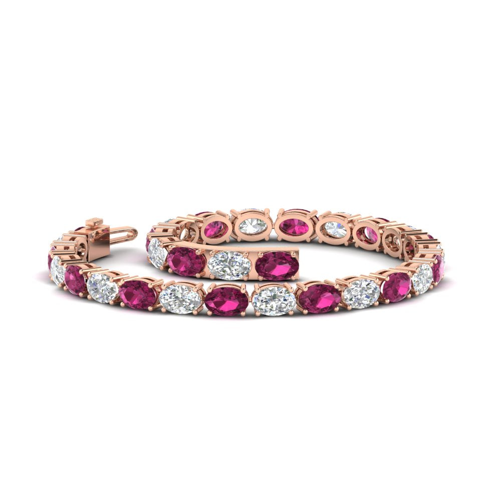 basket-tennis-bracelet-14-carat-oval-shaped-in-rose-gold-fdbrc10444gsadrpiangle2-14.00ct-nl-rg