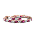 Thumbnail 13 - basket-tennis-bracelet-14-carat-oval-shaped-in-rose-gold-fdbrc10444gsadrpiangle2-14.00ct-nl-rg