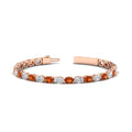 Thumbnail 17 - basket-tennis-bracelet-14-carat-oval-shaped-in-rose-gold-fdbrc10444gsaorangle2-14.00ct-nl-rg