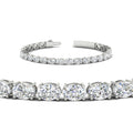 Thumbnail 31 - basket-tennis-bracelet-14-carat-oval-shaped-in-white-gold-fdbrc10444angle2-14.00ct-nl-wg