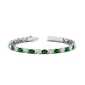 Thumbnail 52 - basket-tennis-bracelet-14-carat-oval-shaped-in-white-gold-fdbrc10444gemgrangle2-14.00ct-nl-wg