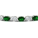 Load image into Gallery viewer, basket-tennis-bracelet-14-carat-oval-shaped-in-white-gold-fdbrc10444gemgrangle2-14.00ct-nl-wg
