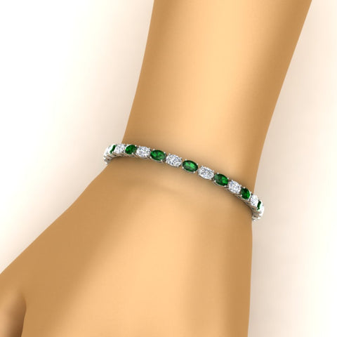 basket-tennis-bracelet-14-carat-oval-shaped-in-white-gold-fdbrc10444gemgrangle2-14.00ct-nl-wg