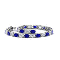 Thumbnail 38 - basket-tennis-bracelet-14-carat-oval-shaped-in-white-gold-fdbrc10444gsablangle2-14.00ct-nl-wg