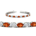 Thumbnail 46 - basket-tennis-bracelet-14-carat-oval-shaped-in-white-gold-fdbrc10444gsaorangle2-14.00ct-nl-wg