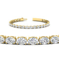 Thumbnail 61 - basket-tennis-bracelet-14-carat-oval-shaped-in-yellow-gold-fdbrc10444angle2-14.00ct-nl-yg