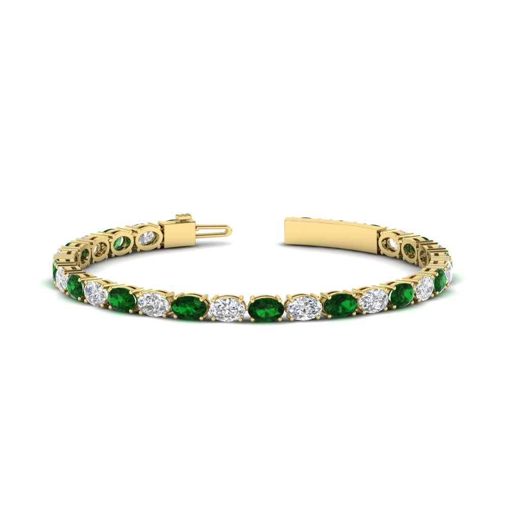basket-tennis-bracelet-14-carat-oval-shaped-in-yellow-gold-fdbrc10444gemgrangle2-14.00ct-nl-yg