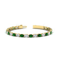 Thumbnail 82 - basket-tennis-bracelet-14-carat-oval-shaped-in-yellow-gold-fdbrc10444gemgrangle2-14.00ct-nl-yg