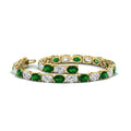Thumbnail 83 - basket-tennis-bracelet-14-carat-oval-shaped-in-yellow-gold-fdbrc10444gemgrangle2-14.00ct-nl-yg