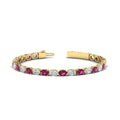 Thumbnail 72 - basket-tennis-bracelet-14-carat-oval-shaped-in-yellow-gold-fdbrc10444gsadrpiangle2-14.00ct-nl-yg