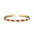 Thumbnail 77 - basket-tennis-bracelet-14-carat-oval-shaped-in-yellow-gold-fdbrc10444gsaorangle2-14.00ct-nl-yg