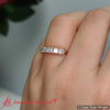Load image into Gallery viewer, Basket-prong-seven-asscher-cut-1-ct.-anniversary-ring-in-rose-gold-FD10118B-13