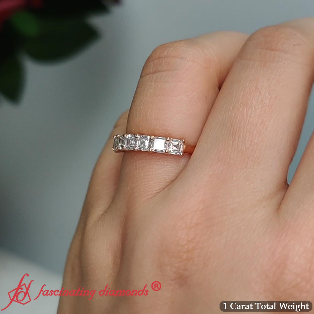 Basket-prong-seven-asscher-cut-1-ct.-anniversary-ring-in-rose-gold-FD10118B-13