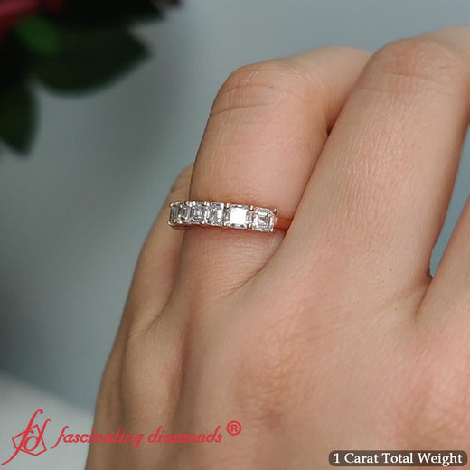 Basket-prong-seven-asscher-cut-1-ct.-anniversary-ring-in-rose-gold-FD10118B-13