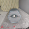 Load image into Gallery viewer, Beautiful-filigree-6-prong-diamond-engagement-ring-with-blue-topaz-in-14k-white-gold-FD9143-11