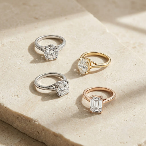Best Diamond Shapes for a Cathedral Setting