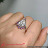 Load image into Gallery viewer, Bezel-set-pear-crown-blue-topaz-engagement-ring-in-14k-white-gold-fd1046per-1
