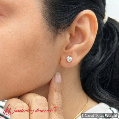 Bezel-stud-earring-one-carat-heart-diamond-in-rose-gold-FDEAR10516HT-3