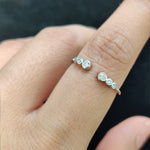 Load image into Gallery viewer, Bezel Set Open Stacking Rings
