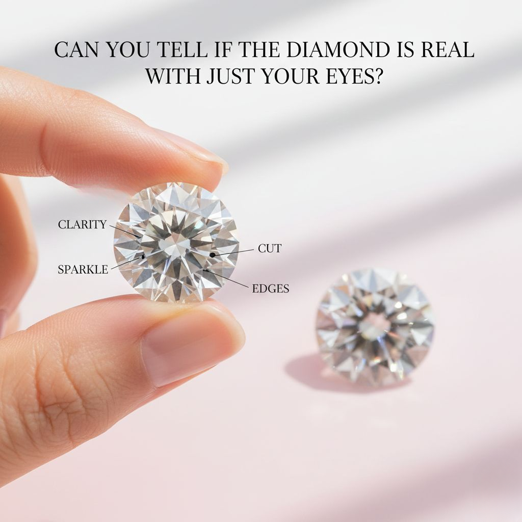 Can You Tell if a Diamond Is Real with Just Your Eyes?