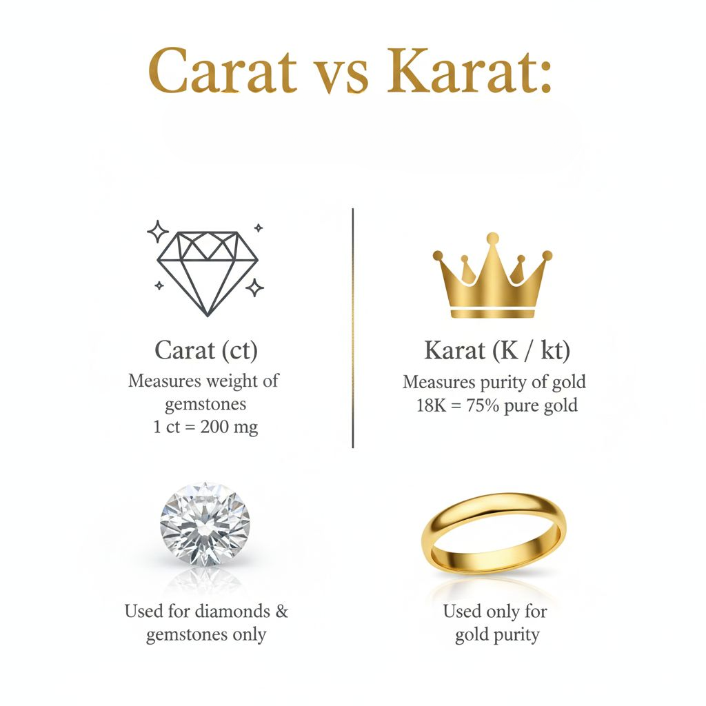 Carat Vs Karat: What's The Difference