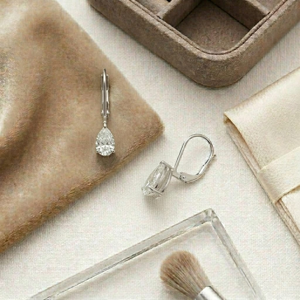 Caring for Teardrop Diamond Earrings