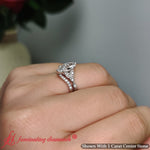 Load image into Gallery viewer, Celtic Knot Split Bridal Ring Set