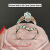Load image into Gallery viewer, Marquise Cut Two Tone Celtic Bridal Ring Set