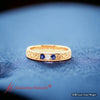 Load image into Gallery viewer, Classic Mens 3 Stone Wedding Band