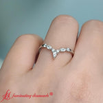 Load image into Gallery viewer, Crown-marquise-and-round-diamond-band-in-white-gold-FD9612B-7