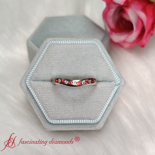 Curved Matching Channel Set Band For Ring