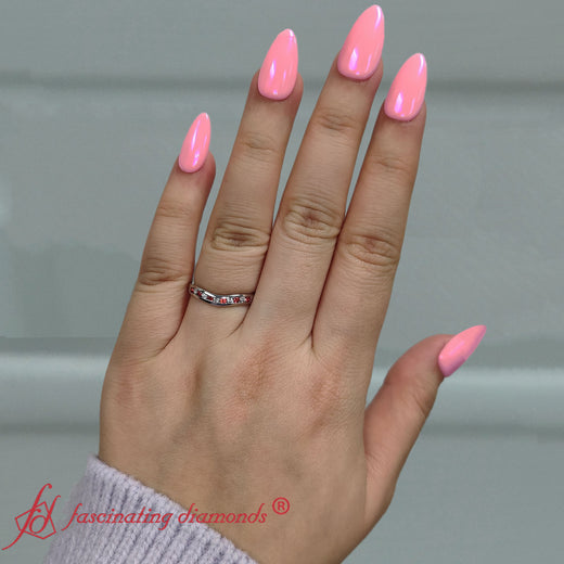 Curved Matching Channel Set Band For Ring