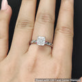 Thumbnail 26 - Twisted Vine Cushion Diamond Ring