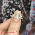 Load image into Gallery viewer, cushion-cut-twisted-diamond-bridal-set-in-14K-yellow-gold-FD8300CU-NL-YG.jpg
