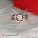 Load image into Gallery viewer, cushion-cut-twisted-diamond-bridal-set-in-14K-yellow-gold-FD8300CU-NL-YG.jpg
