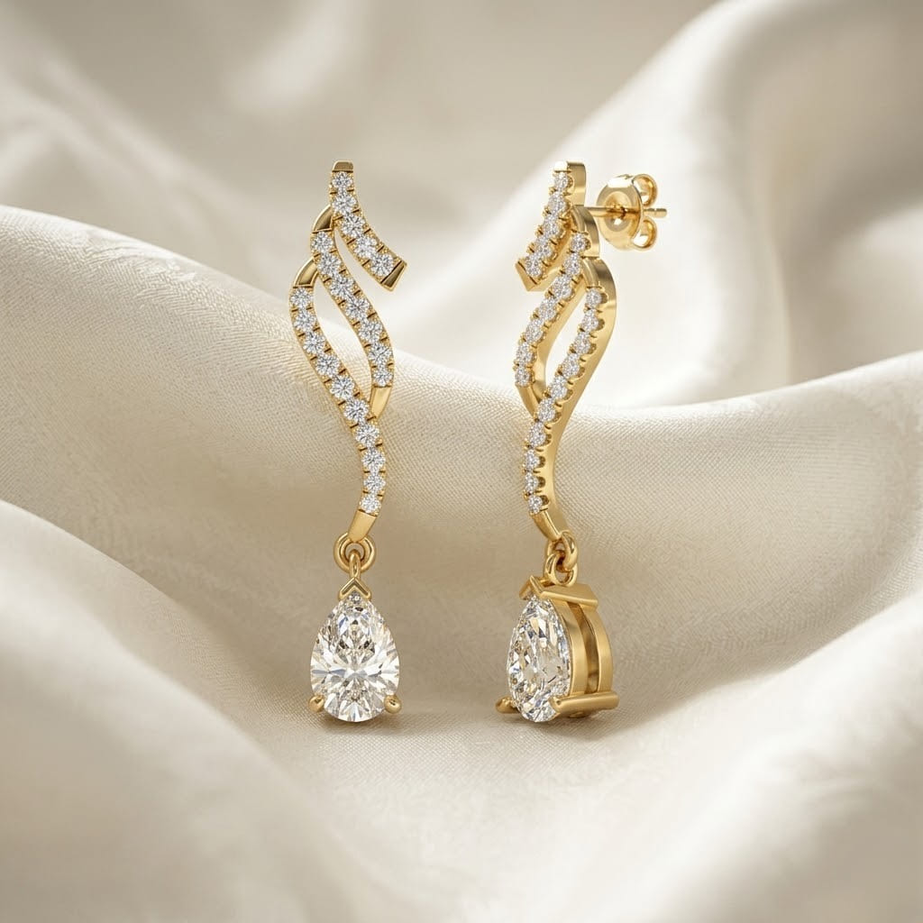 Dangle Teardrop Earrings