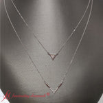 Load image into Gallery viewer, Delicate+Stacking+Diamond+Necklace+In++White+Gold-FDPD9941-2