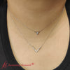 Load image into Gallery viewer, Delicate+Stacking+Diamond+Necklace+In++White+Gold-FDPD9941-2