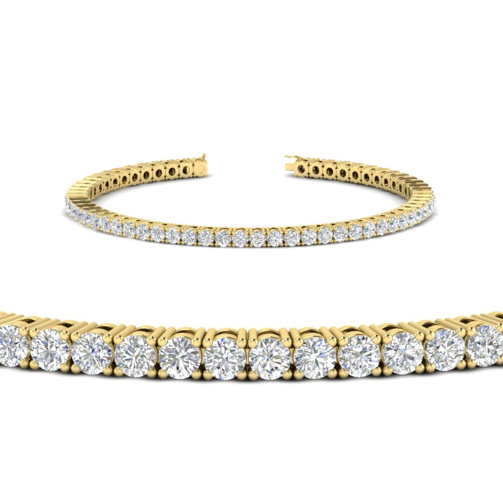 Diamond-Tennis-Bracelet-For-Women-3-Ctw-In-Yellow-Gold-Yellow-Gold-FDBRC8635ROANGLE2-3.00_20CT-NL-YG