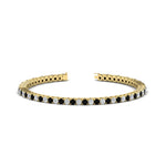 Load image into Gallery viewer, Diamond-Tennis-Bracelet-For-Women-3-Ctw-With-Black-Diamond-In-Yellow-Gold-FDBRC8635ROGBLACK-3.00_20CT-NL-YG
