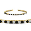 Load image into Gallery viewer, Diamond-Tennis-Bracelet-For-Women-3-Ctw-With-Black-Diamond-In-Yellow-Gold-FDBRC8635ROGBLACKANGLE2-3.00_20CT-NL-YG