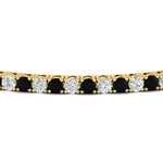 Load image into Gallery viewer, Diamond-Tennis-Bracelet-For-Women-3-Ctw-With-Black-Diamond-In-Yellow-Gold-FDBRC8635ROGBLACKANGLE5-3.00_20CT-NL-YG

