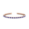 Load image into Gallery viewer, Diamond-Tennis-Bracelet-For-Women-3-Ctw-With-Blue-Sapphire-With-Blue-Sapphire-In-Rose-Gold-FDBRC8635ROGSABL-3.00_20CT-NL-RG