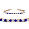Load image into Gallery viewer, Diamond-Tennis-Bracelet-For-Women-3-Ctw-With-Blue-Sapphire-With-Blue-Sapphire-In-Rose-Gold-FDBRC8635ROGSABLANGLE2-3.00_20CT-NL-RG