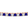 Load image into Gallery viewer, Diamond-Tennis-Bracelet-For-Women-3-Ctw-With-Blue-Sapphire-With-Blue-Sapphire-In-Rose-Gold-FDBRC8635ROGSABLANGLE5-3.00_20CT-NL-RG