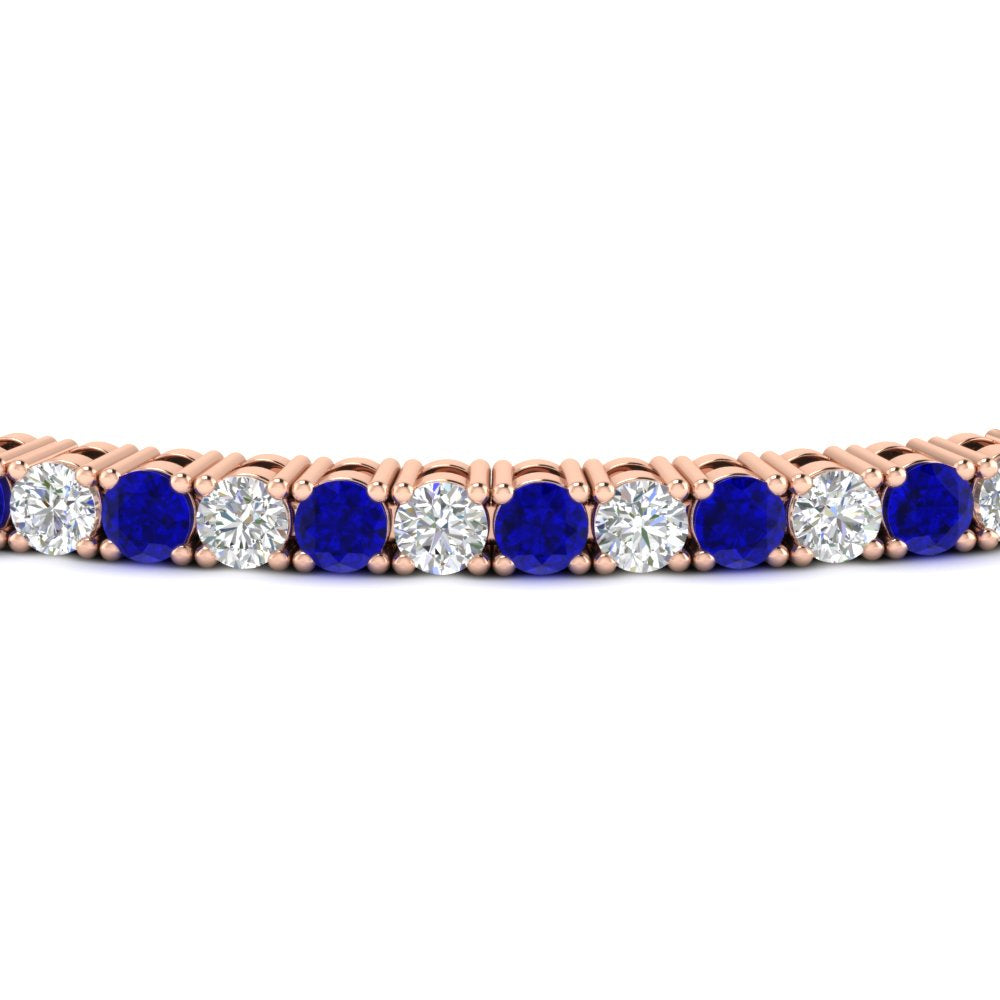 Diamond-Tennis-Bracelet-For-Women-3-Ctw-With-Blue-Sapphire-With-Blue-Sapphire-In-Rose-Gold-FDBRC8635ROGSABLANGLE5-3.00_20CT-NL-RG