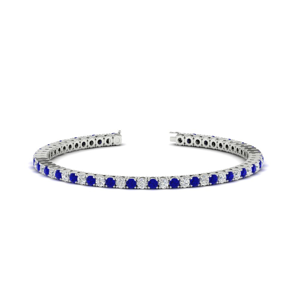 Diamond-Tennis-Bracelet-For-Women-3-Ctw-With-Blue_20Sapphire-In-White-Gold-FDBRC8635ROGSABL-3.00_20CT-NL-WG