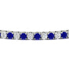 Load image into Gallery viewer, Diamond-Tennis-Bracelet-For-Women-3-Ctw-With-Blue_20Sapphire-In-White-Gold-FDBRC8635ROGSABLANGLE5-3.00_20CT-NL-WG