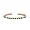 Load image into Gallery viewer, Diamond-Tennis-Bracelet-For-Women-3-Ctw-With-Green-Emaerld-In-Rose-Gold-FDBRC8635ROGEMGR-3.00_20CT-NL-RG